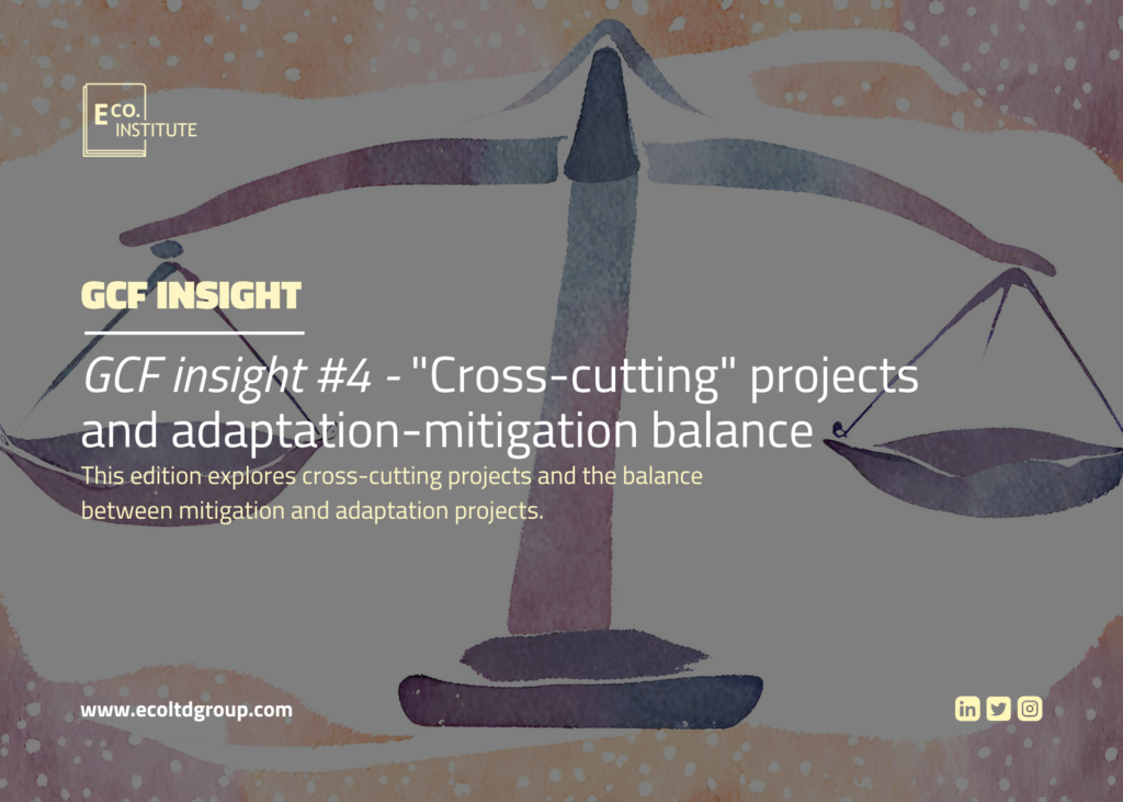 GCF insight #4: “Cross-cutting” projects and adaptation-mitigation balance