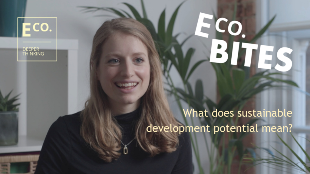 E Co. bites: What does sustainable development potential mean?