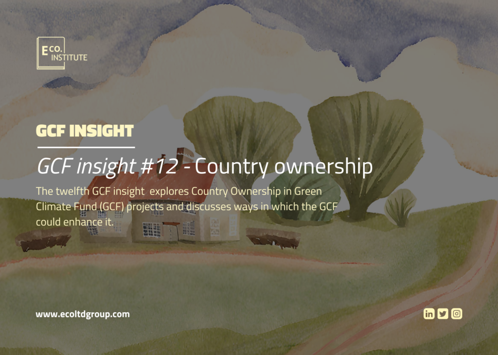 GCF insight #12: Country Ownership