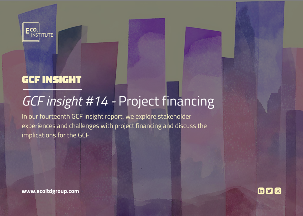 GCF insight #14 – Project financing