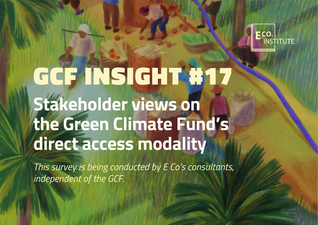 GCF insight #17 – Stakeholder views on the Green Climate Fund’s direct access modality