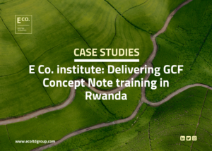 E Co. institute: Delivering GCF Concept Note training in Rwanda