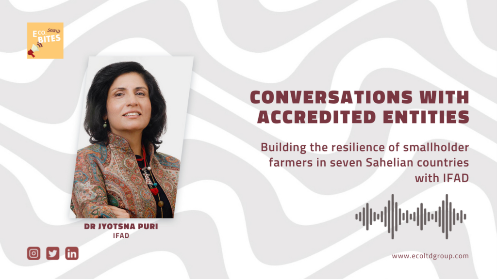 E Co. Sound bites: Building the resilience of smallholder farmers in seven Sahelian countries with IFAD – Conversations with AEs