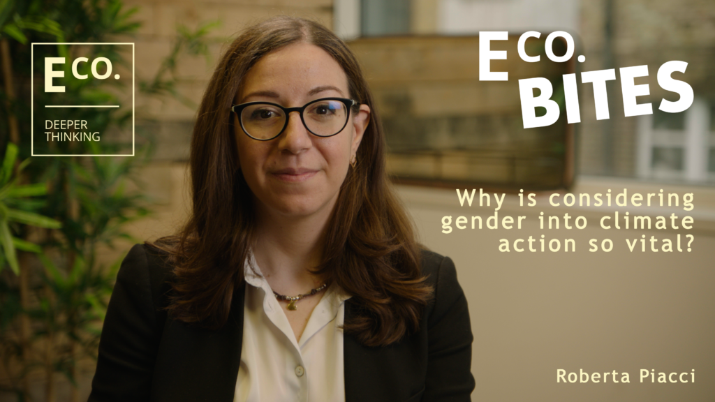 E Co. bites: Why is considering gender into climate action so vital?