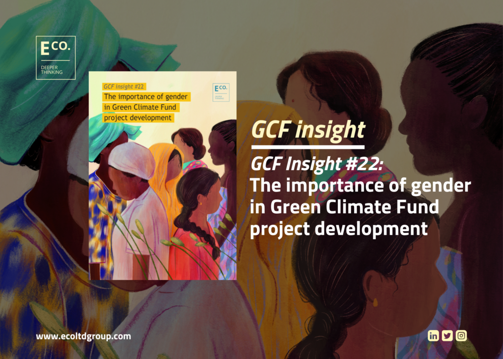 GCF insight #22: The importance of gender in Green Climate Fund project development