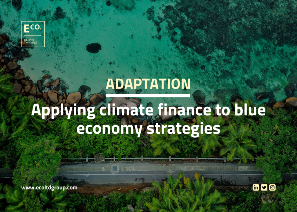 Applying climate finance to a blue economy approach