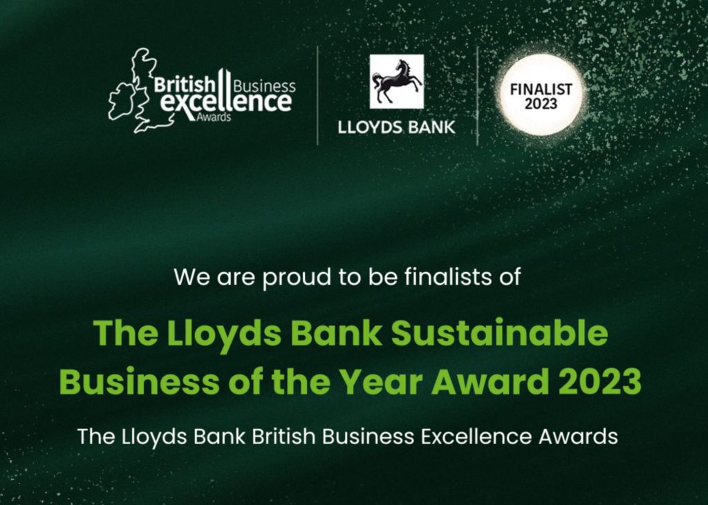 E Co. announced as finalist in Sustainable Business of the Year category at British Business Excellence Awards