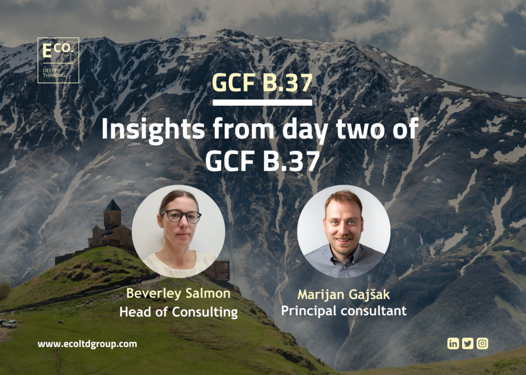 Insights from day two of GCF B.37