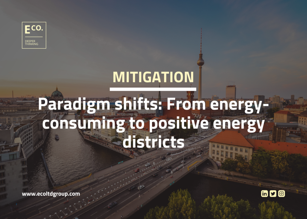 Paradigm shifts: From energy-consuming to positive energy districts